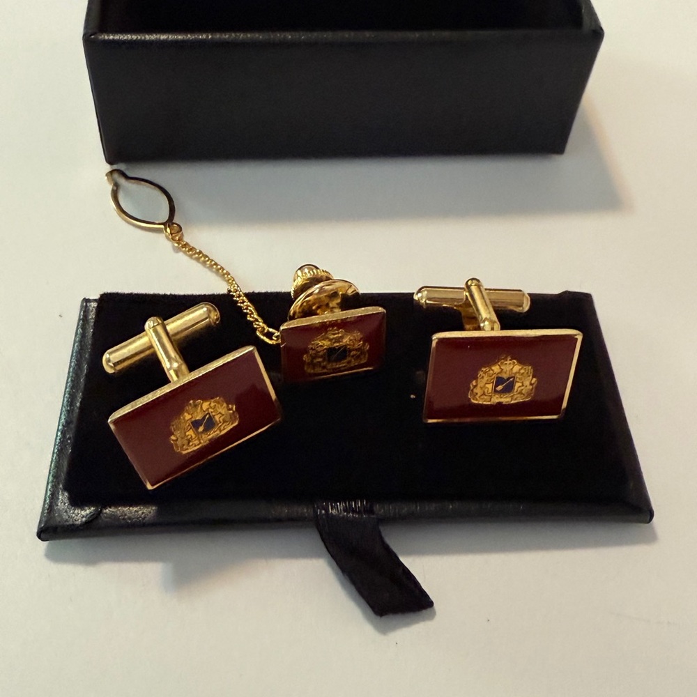 Luxury Gold and Brown Cufflinks
